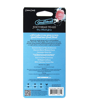 GoodHead GoodHead Juicy Head Dry Mouth Spray To Go - .30 oz Cotton Candy - Image 4