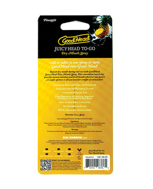 GoodHead GoodHead Juicy Head Dry Mouth Spray To Go - .30 oz Pineapple - Image 4