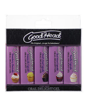 GoodHead GoodHead Cupcake Oral Delight Gel - Asst. Flavors Pack of 5 - Image 2