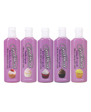 GoodHead GoodHead Cupcake Oral Delight Gel - Asst. Flavors Pack of 5