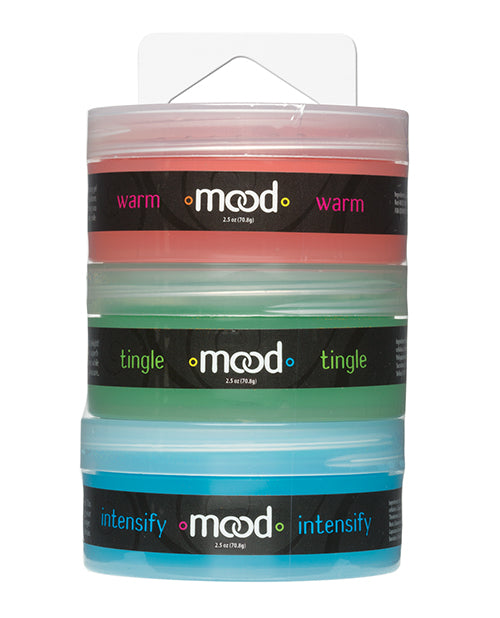 Mood Mood Lube Kissable Foreplay Gels - 2 oz Asst. Flavors Pack of 3
