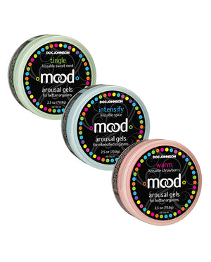 Mood Mood Lube Kissable Foreplay Gels - 2 oz Asst. Flavors Pack of 3 - Image 3
