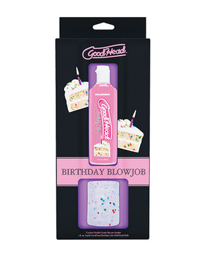 GoodHead GoodHead Birthday Cake Blowjob Set Includes Stroker &amp; Slick Head Glide - 1 oz Bottle Birthday Cake