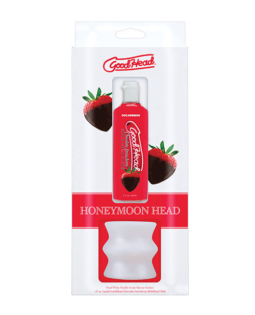 GoodHead GoodHead Honeymoon Kit Includes Stroker &amp; Slick Head Glide - 1 oz Bottle Chocolate Strawberry
