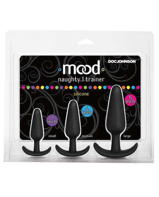 Mood Mood Naughty 1 Anal Trainer Set - Black Set of 3