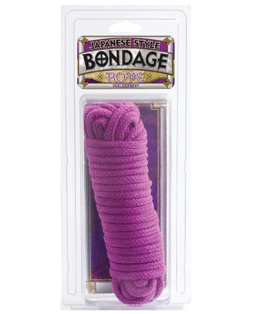 Doc Johnson Japanese Style Bondage Cotton Rope - Purple - Image 2