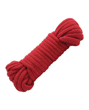 Doc Johnson Japanese Style Bondage Cotton Rope - Red - Image 2