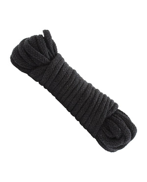 Doc Johnson Japanese Style Bondage Cotton Rope - Black - Image 2
