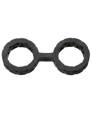 Doc Johnson Japanese Bondage Silicone Cuffs Small - Black