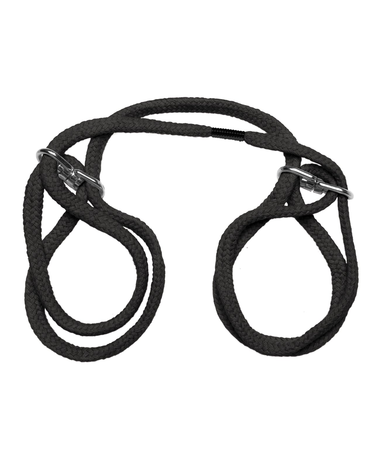 Doc Johnson Japanese Style Bondage Wrist or Ankle Cotton Rope - Black