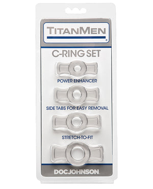 Titanmen Titanmen Tools Cock Ring Set - Clear