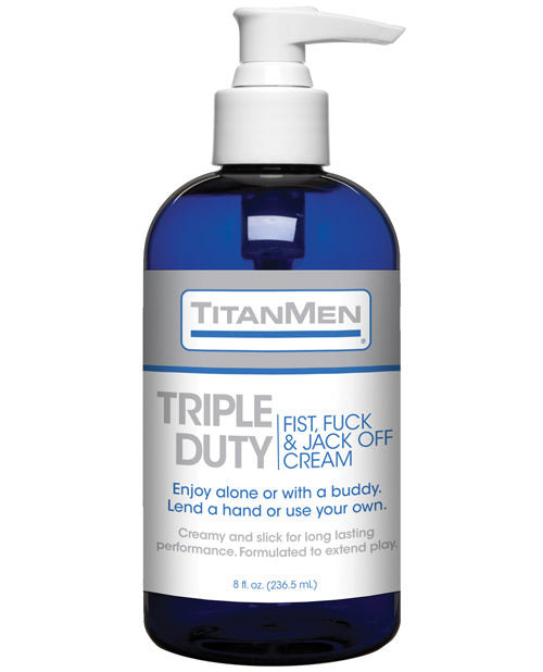 Titanmen Titanmen Triple Duty Fist, Fuck &amp; Jack Off Cream - 8 oz Bottle