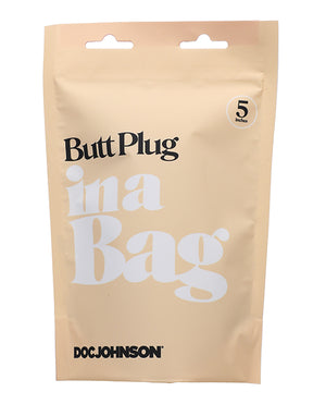 In A Bag In A Bag 5" Butt Plug - Black - Image 2