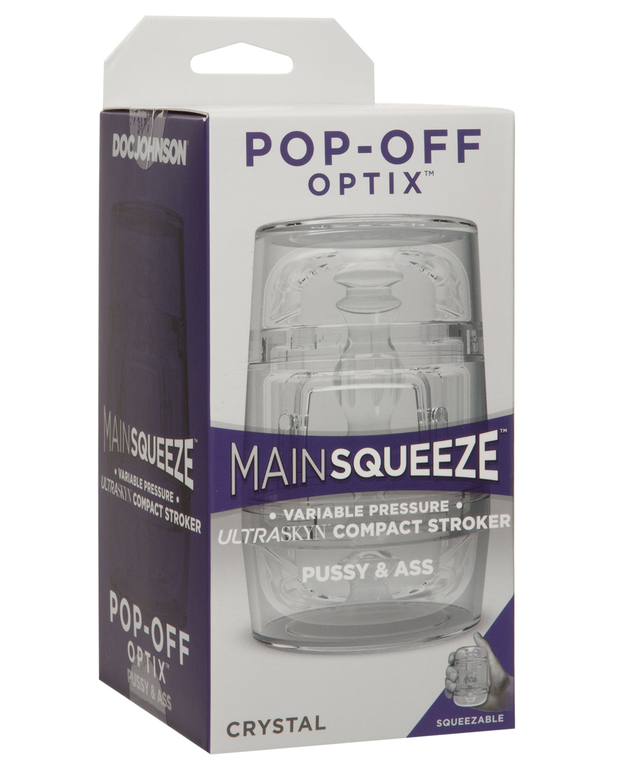 Main Squeeze Main Squeeze Pop Off Optix - Crystal Pussy &amp; Ass