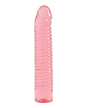Vivid Vivid 7" Pink Ribbed Jelly w/Penis Head - Sunrise - Image 2
