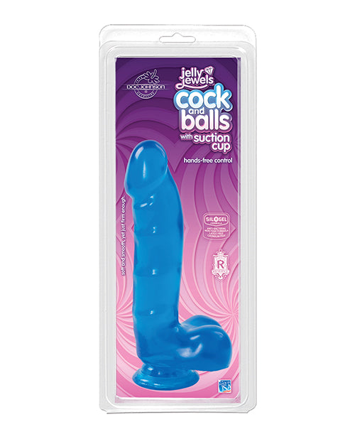 Jelly Cock Jelly Cock w/Suction Cup - Blue - Image 2