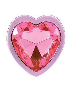 Booty Bling Booty Bling Jeweled Metal Plug - Small Pink - Image 4