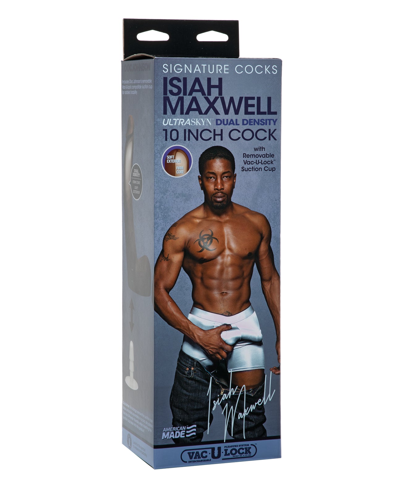 Signature Cocks Signature Cocks ULTRASKYN 10" Cock w/Removable Vac-U-Lock Suction Cup - Isiah Maxwell