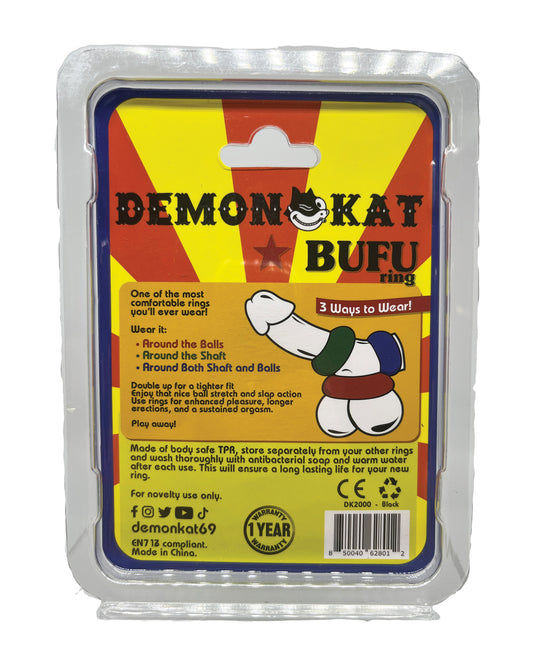 Demon Kat Demon Kat BuFu Ring - Black - Image 2