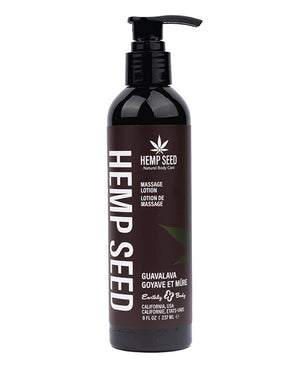 Earthly Body Earthly Body Hemp Seed Massage Lotion - 8 oz Guavalava - Image 2