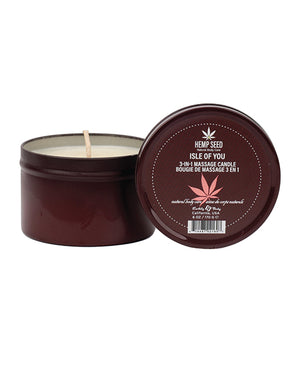 Earthly Body Earthly Body Suntouched Hemp Candle - 6 oz Round Tin Isle of You