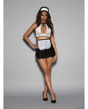 Euphoria Euphoria French Maid w/Headpiece Black/White O/S
