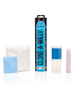 Clone A Willy Clone-A-Willy Kit Vibrating Glow in the Dark - Blue - Image 2