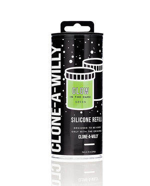 Clone A Willy Clone-A-Willy Silicone Glow In The Dark Refill - Green