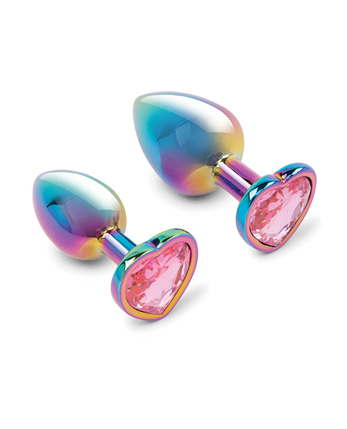 Gemsations Gemsations 2 pc 2.75" &amp; 3.25" Chrome Anal Training Set - Rainbow - Image 2