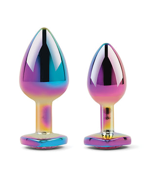 Gemsations Gemsations 2 pc 2.75" &amp; 3.25" Chrome Anal Training Set - Rainbow - Image 3
