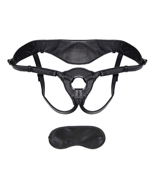 Lux Fetish Lux Fetish Patent Leather Strap On Harness - Black - Image 3