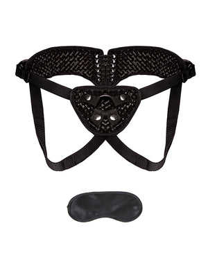 Lux Lux Fetish Diamond Velvet Strap-on Corset - Black - Image 3