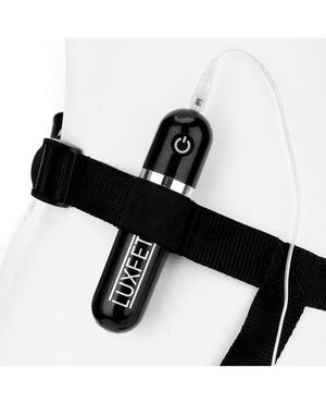 Lux Lux Fetish 8.5" Realistic Vibrating Dildo w/Strap On Harness Set - Image 3