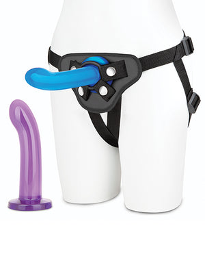 Lux Lux Fetish 3 pc Beginners Strap On &amp; Pegging Set - Multi Color - Image 5
