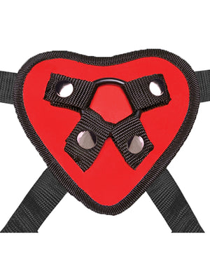 Lux Fetish Lux Fetish 5" Dildo w/Red Heart Strap On Harness Set - Image 4