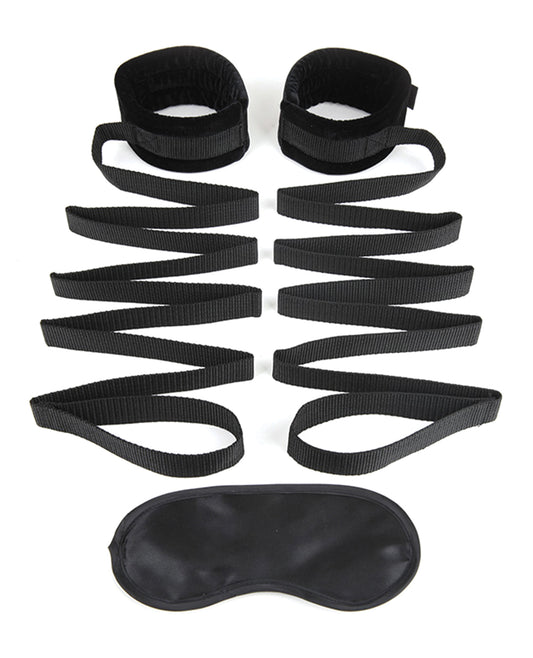 Lux Lux Fetish Bondage Bed Strap Restraint System - 2 pc Set