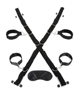 Lux Lux Fetish Over the Door Cross w/4 Universal Soft Restraint Cuffs - Image 2