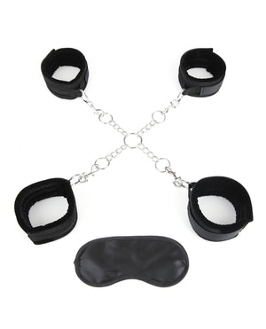 Lux Lux Fetish Deluxe Chain Hogtie w/4 Universal Soft Restraint Cuffs - Image 2