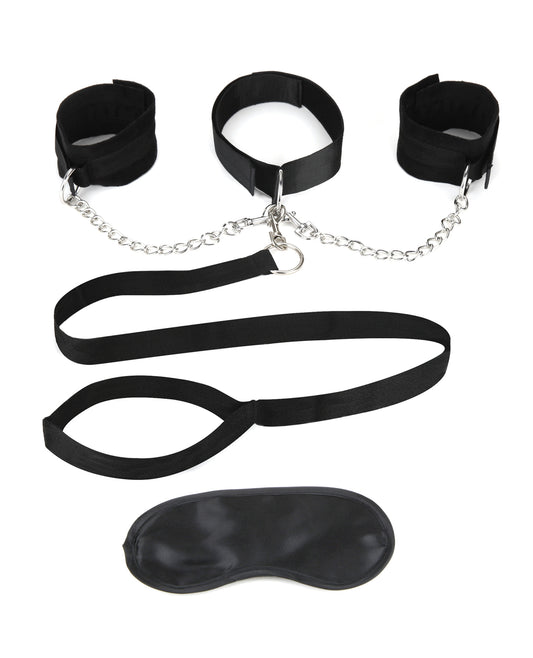 Lux Lux Fetish Collar Cuffs &amp; Leash Set - Removable - Image 2