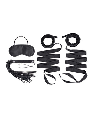 Lux Fetish Lux Fetish 4 pc Bondage Strap &amp; Flogger Kit - Image 2