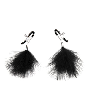 Lux Lux Fetish Feather Nipple Clips - Black - Image 3