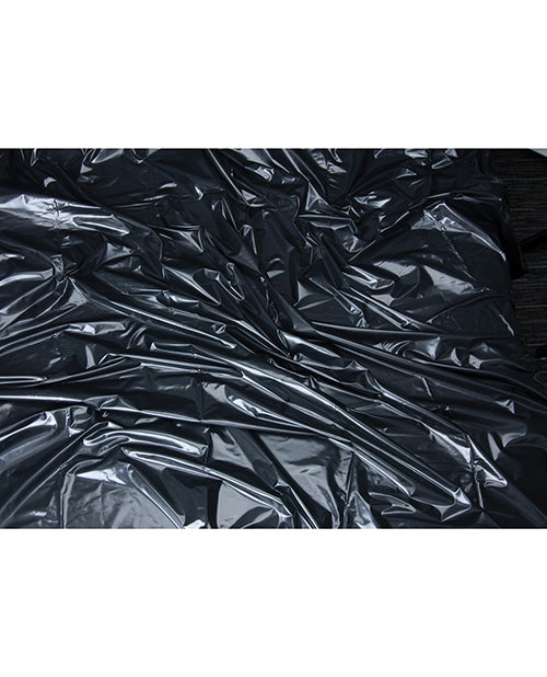 Lux Fetish Lux Fetish Vinyl Bed Sheet - Black - Image 2