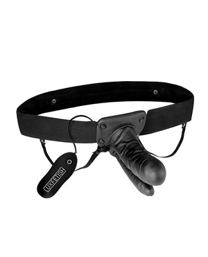 Lux Lux Fetish Unisex Vibrating Hollow Double Penetration Strap On Dildo - Image 5