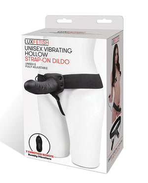 Lux Lux Fetish Unisex Vibrating Hollow Strap On Dildo