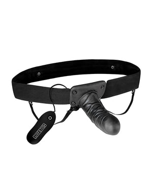 Lux Lux Fetish Unisex Vibrating Hollow Strap On Dildo - Image 4