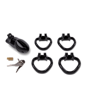 Lockmaster Lockmaster 4" Resin Cock Cage - Black - Image 3