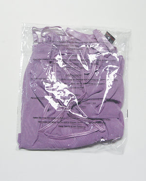 Violet Lace & Mesh Underwire Babydoll w/G-String 2 pc Set - Orchid Bloom LG - Image 3
