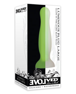 Evolved Evolved Luminous Anal Plug Large - Green - Image 2