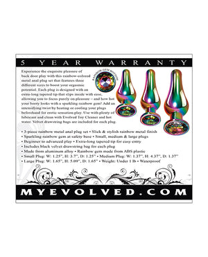 Evolved Evolved Rainbow Metal Plug Set - Image 3