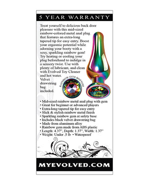 Evolved Evolved Rainbow Metal Plug - Medium - Image 2